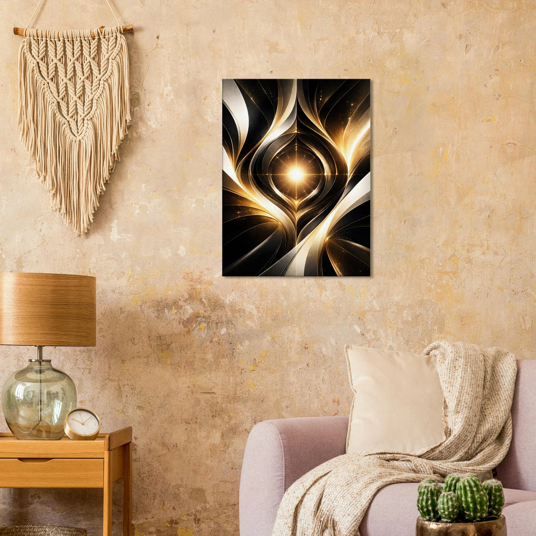 Zeropoint Shape – Die stille Geburt des Lichts - Simpls space print-Print Material