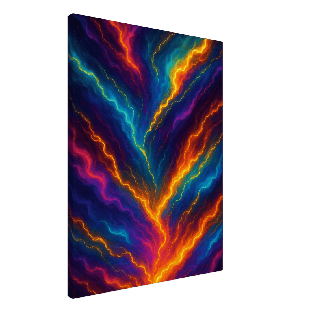 Chroma Storm – Wenn Farben zu Blitzen werden - Simpls space print - Print Material