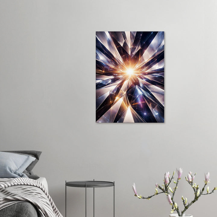 Crystal Plane – Der Moment, in dem Klarheit entsteht - Simpls space print-Print Material