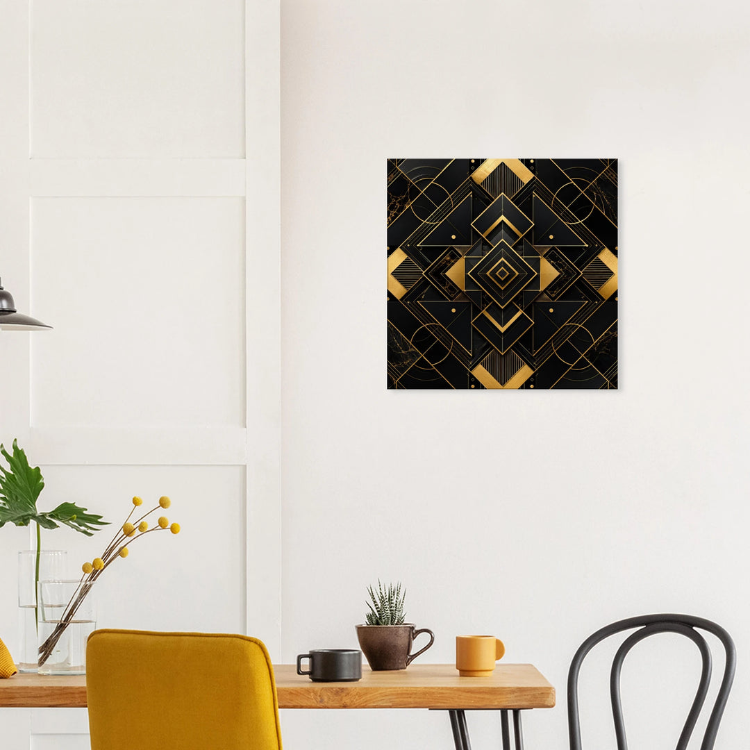 Golden Nexus – Wo Luxus auf perfekte Balance trifft - Simpls space print-Print Material