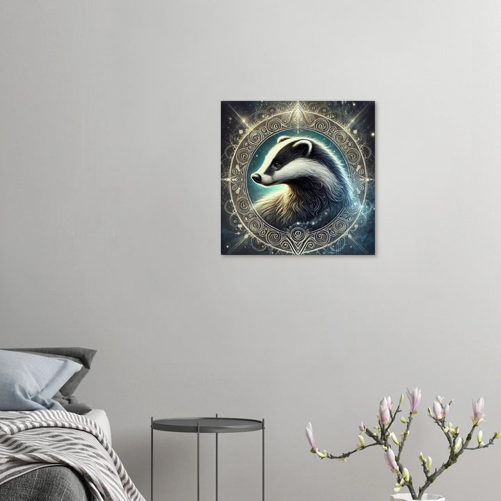 Totem Dachs – Hüter der Entschlossenheit und inneren Stärke - Simpls space print-Print Material
