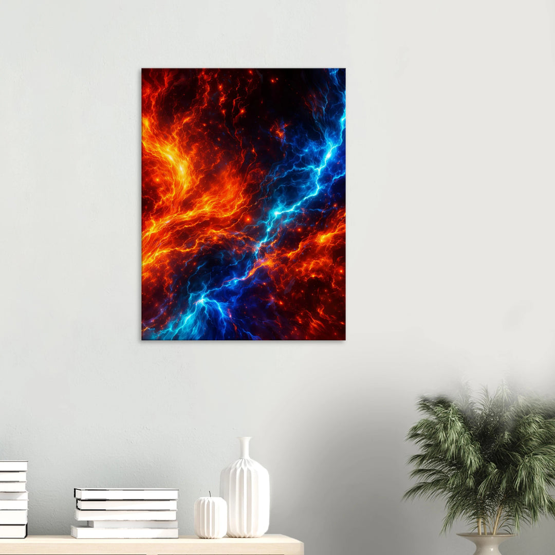 Colorburn Theory – Wo Feuer und Energie kollidieren - Simpls space print-Print Material