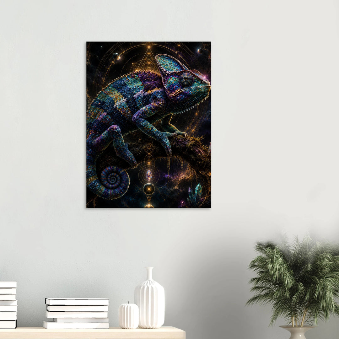 Prism Sovereign – Wo Farbe zur Krone der Wildnis wird - Simpls space print - Print Material