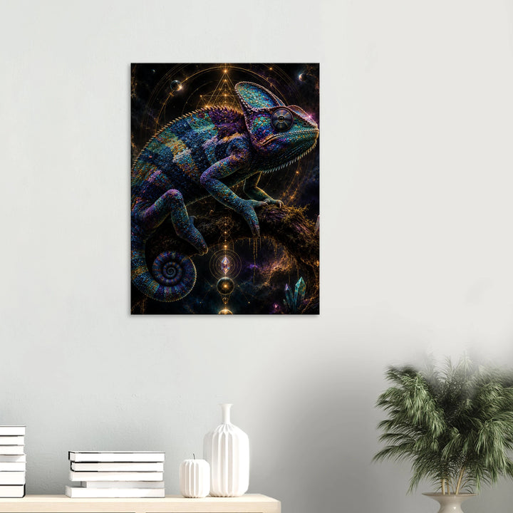 Prism Sovereign – Wo Farbe zur Krone der Wildnis wird - Simpls space print - Print Material