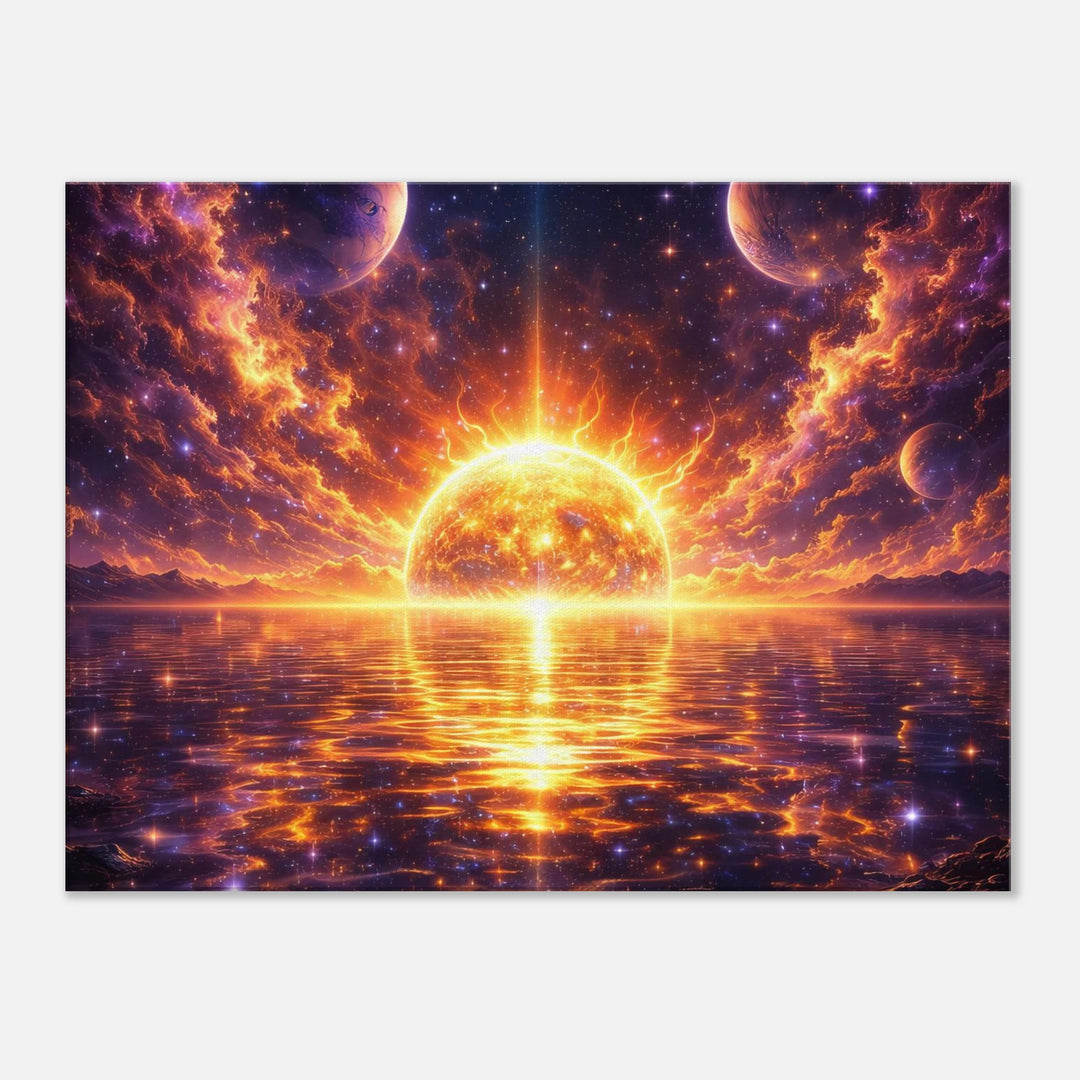 Solar Mirage – Strahlende Weite für moderne Wohnräume - Simpls space print - Print Material