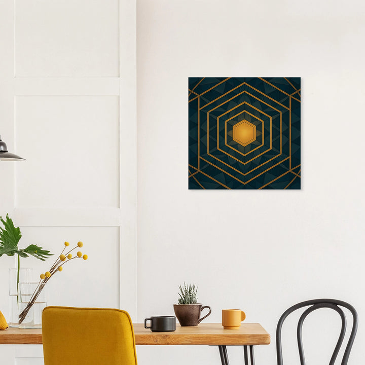 Hexa Vision – Das goldene Tor zur inneren Klarheit - Simpls space print-Print Material