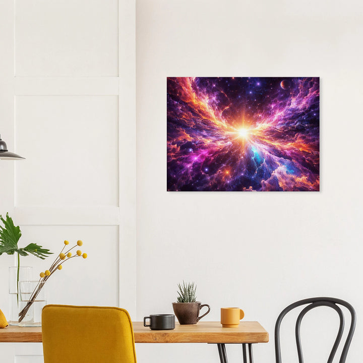 Ethreal Cosmos – Das leuchtende Zentrum des Unendlichen - Simpls space print-Print Material