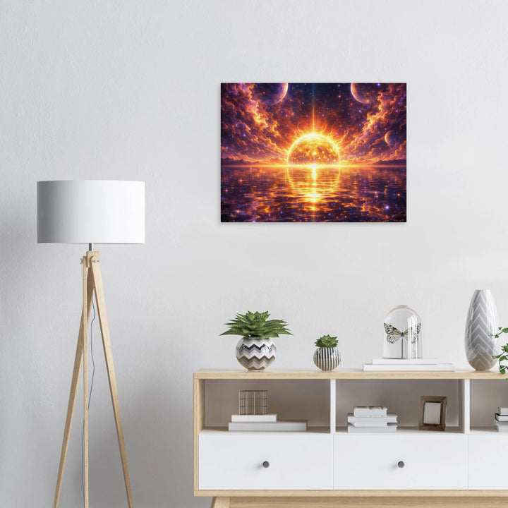 Solar Mirage – Strahlende Weite für moderne Wohnräume - Simpls space print - Print Material