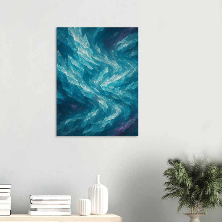 Crystalline Drift – Die stille Bewegung aus Licht und Eis - Simpls space print - Print Material