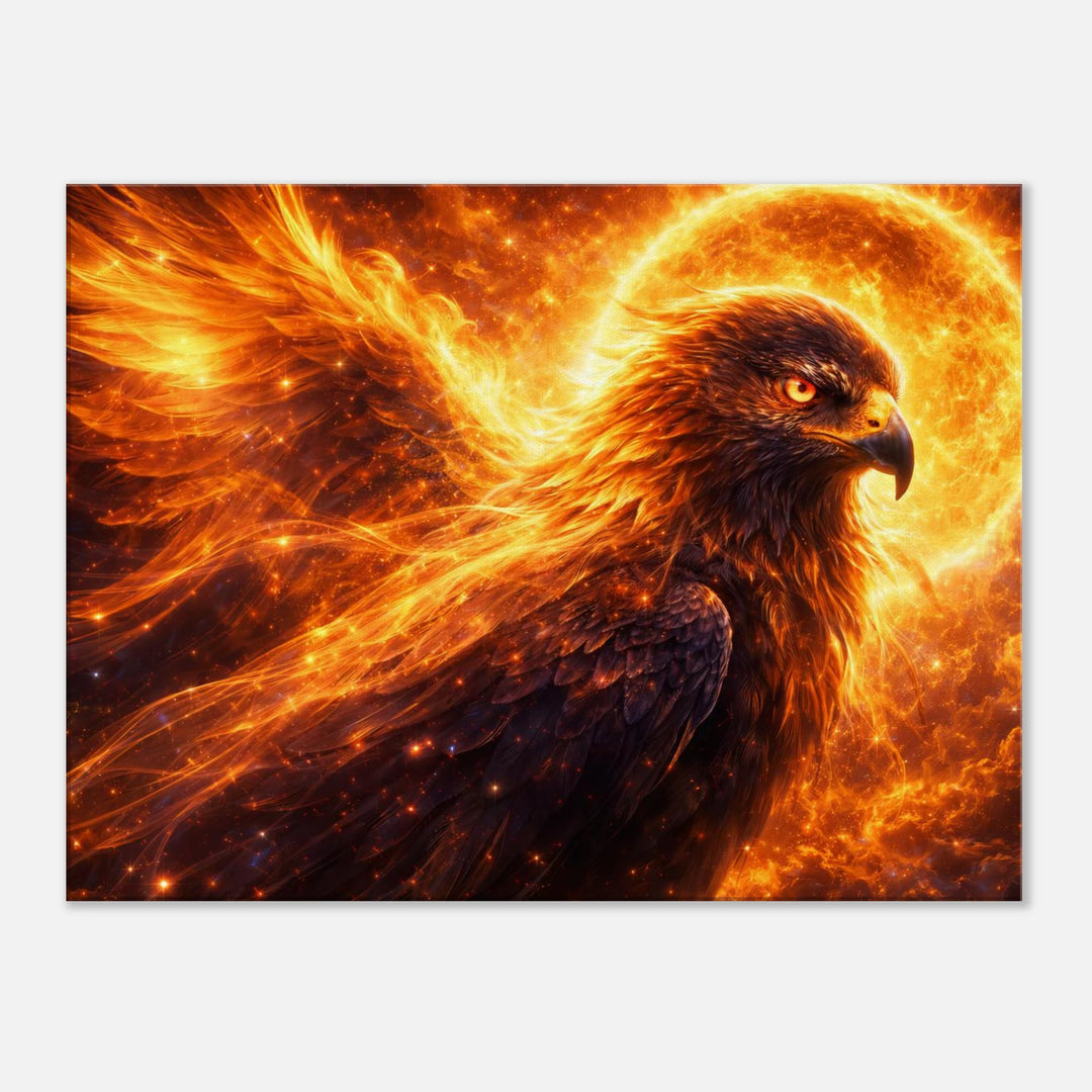 Solar Feather – Der Aufstieg aus Licht und innerem Feuer - Simpls space print-Print Material