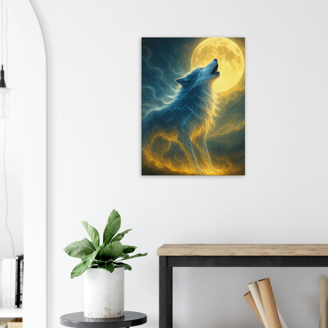 Lunar Howl - Simpls space print - Print Material