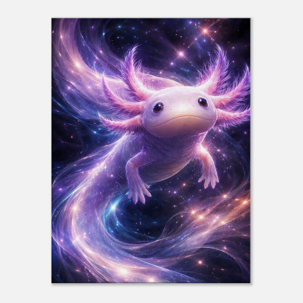 Astrolotl – Der sanfte Wächter der Sternennacht - Simpls space print - Print Material