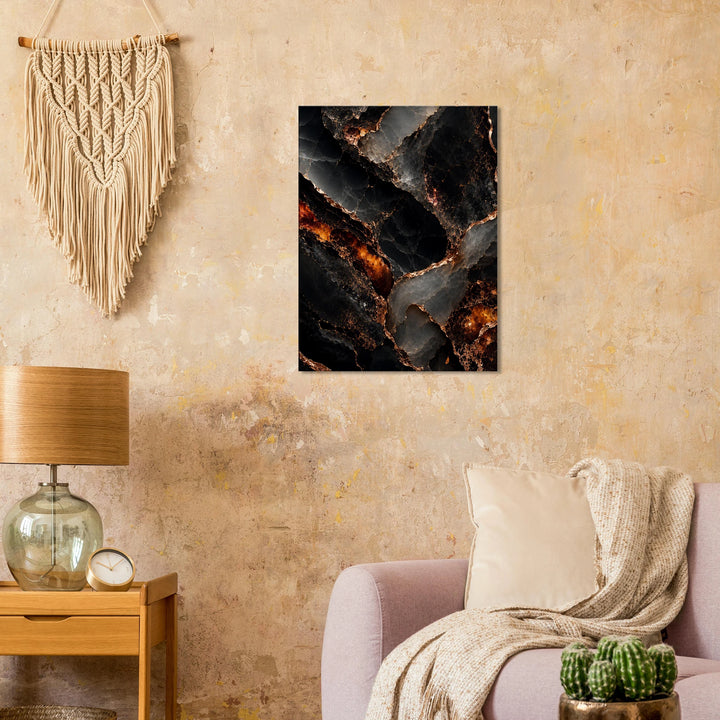 Obsidian Bloom – Wo Dunkelheit edel aufbricht - Simpls space print-Print Material