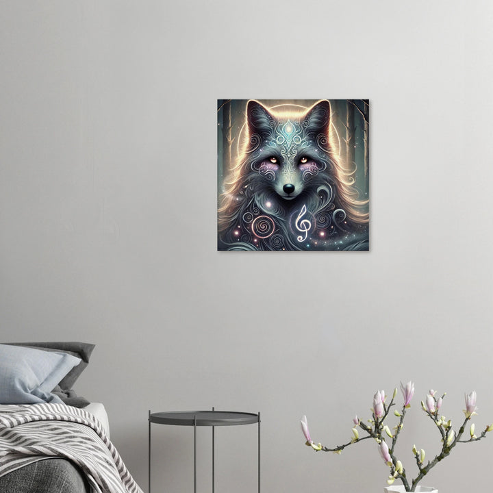 Totem Fuchs – Die Melodie der Intuition - Simpls space print-Print Material
