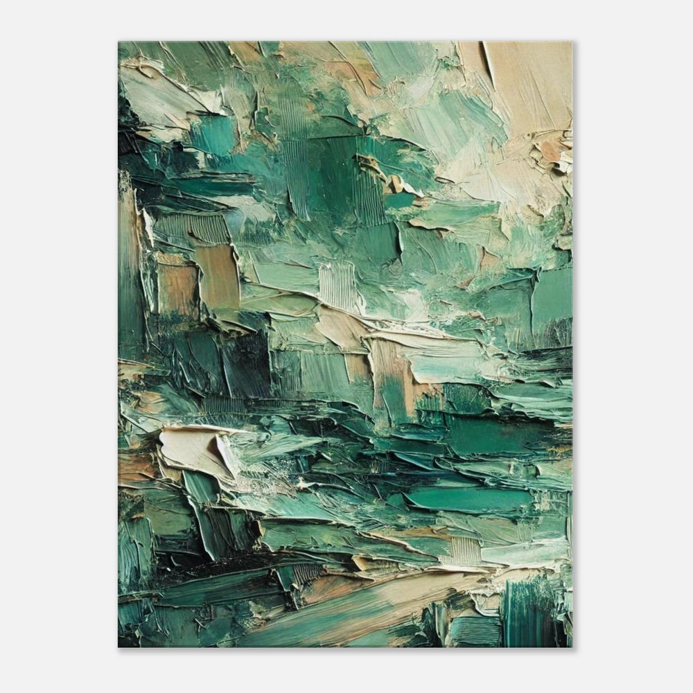 Resilience in Green - Leinwand - Simpls space print - Print Material