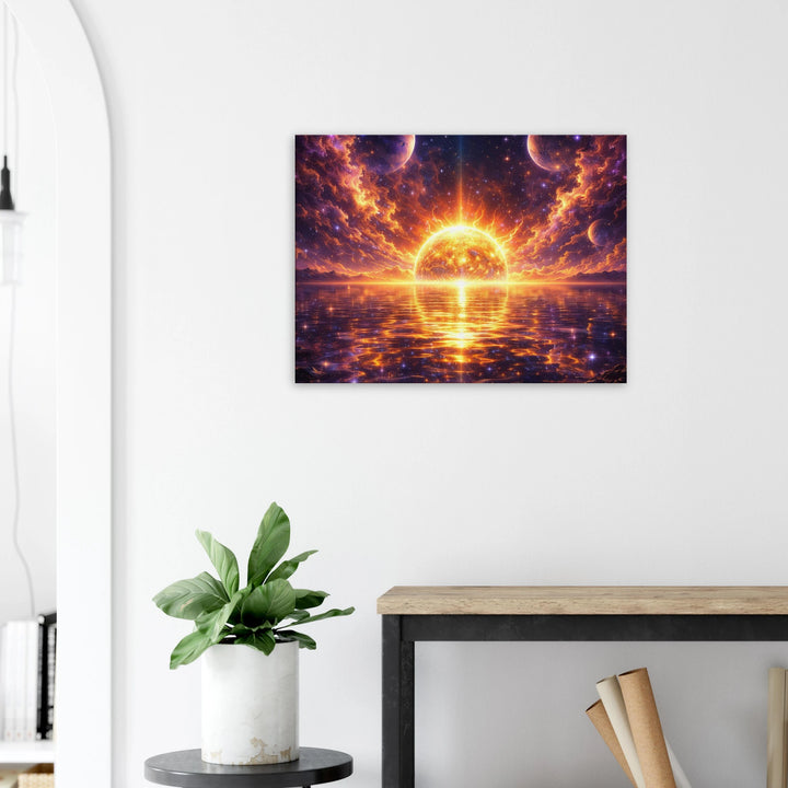 Solar Mirage – Strahlende Weite für moderne Wohnräume - Simpls space print-Print Material