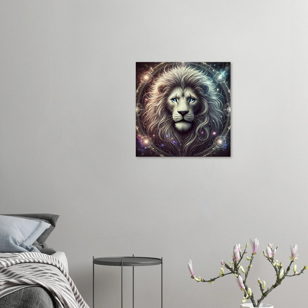 Totem Löwe – Der stille König deiner Seele - Simpls space print-Print Material