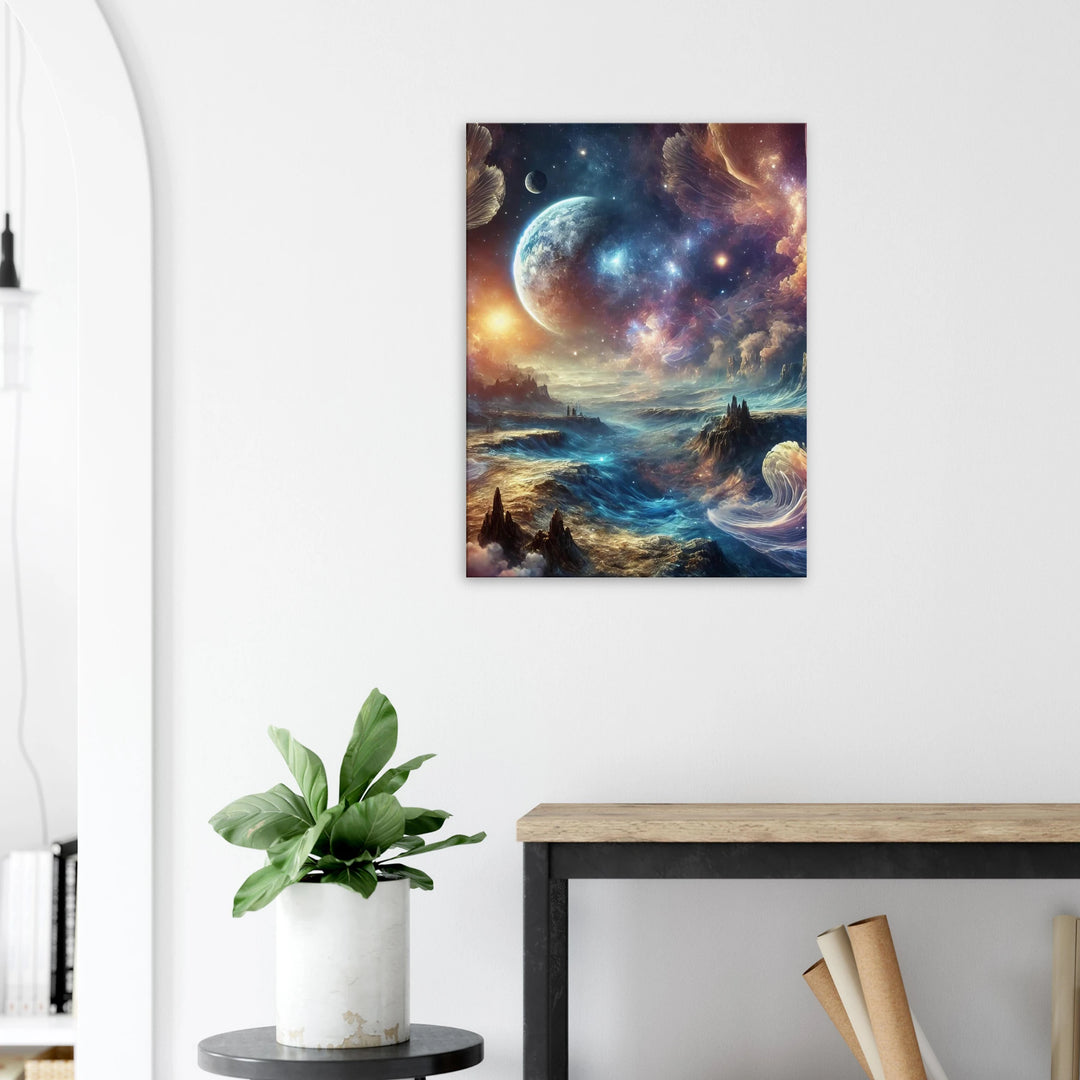 Cosmic Wave – Der Herzschlag des Universums - Simpls space print-Print Material