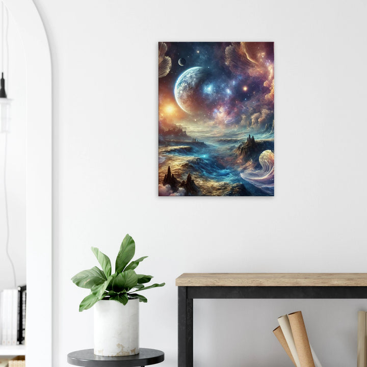 Cosmic Wave – Der Herzschlag des Universums - Simpls space print-Print Material