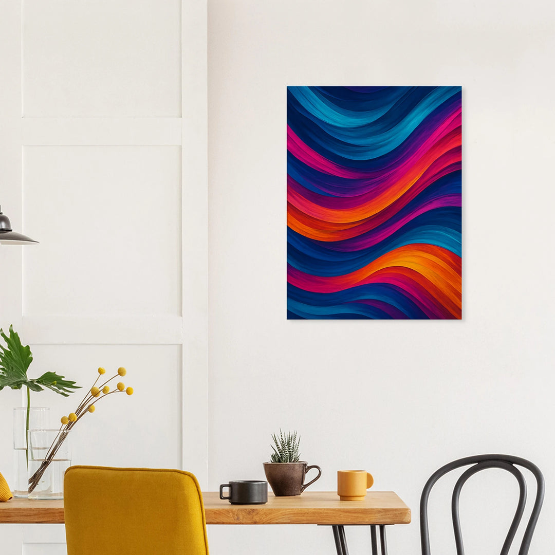 Chroma Waves - Simpls space print - Print Material