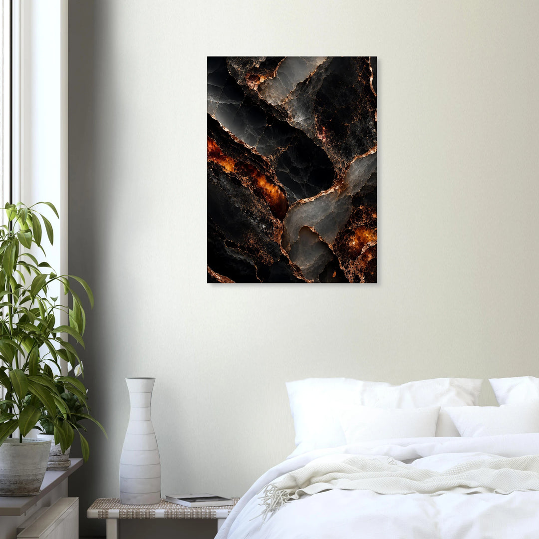 Obsidian Bloom – Wo Dunkelheit edel aufbricht - Simpls space print-Print Material