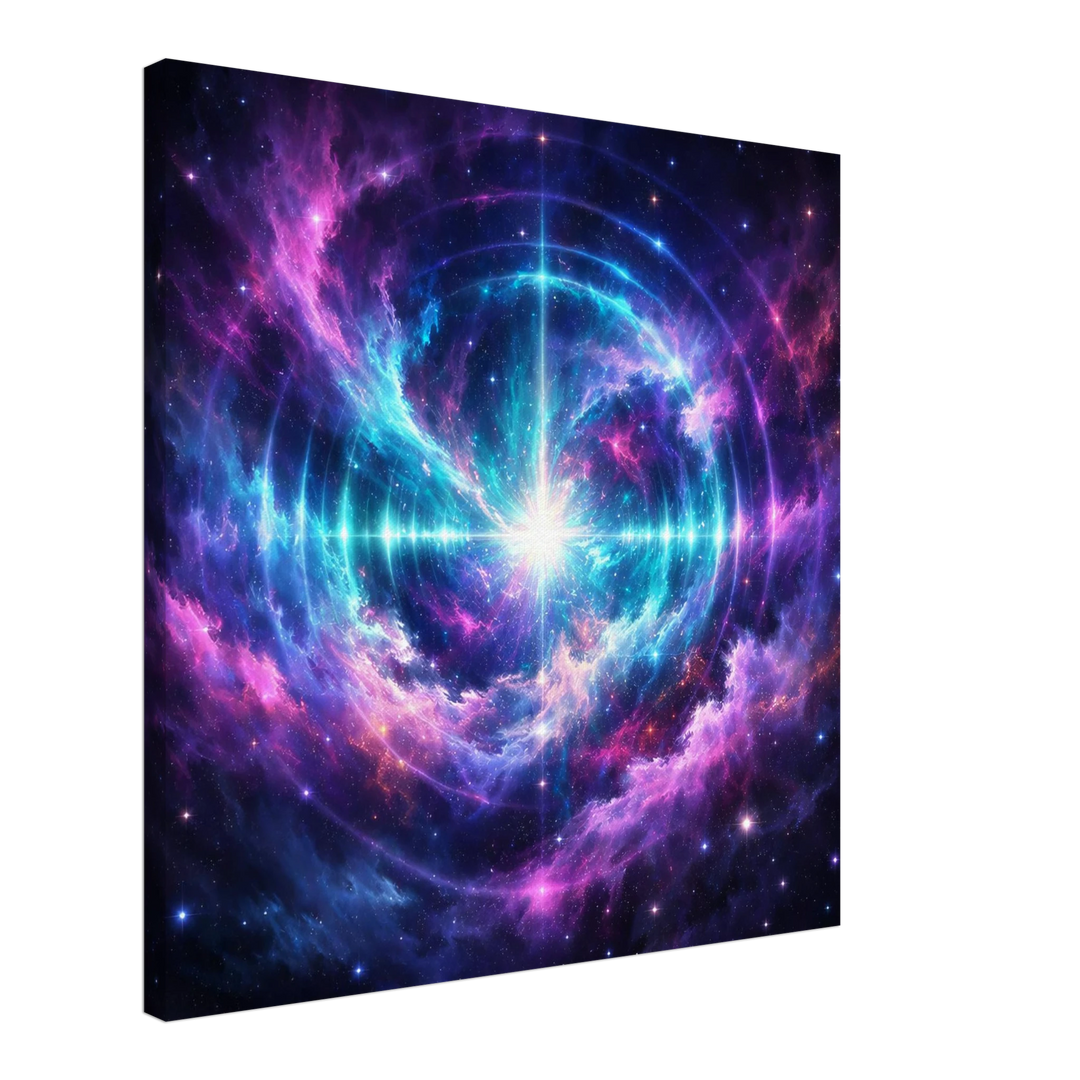 Echo Nebula – Leuchtende Tiefe für moderne Wohnräume - Simpls space print - Print Material