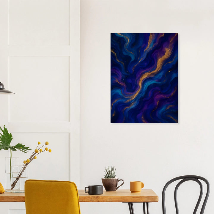 Midnight Gold – wenn Dunkelheit leuchtet - Simpls space print-Print Material