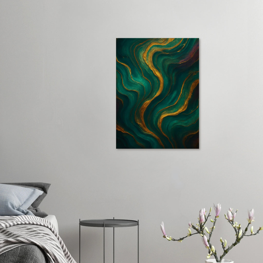 Aunic Flow – Die goldene Melodie deiner inneren Stille - Simpls space print-Print Material