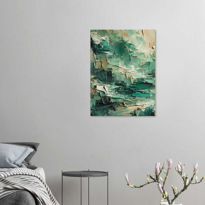 Resilience in Green – Die stille Kraft des Neuanfangs - Simpls space print-Print Material