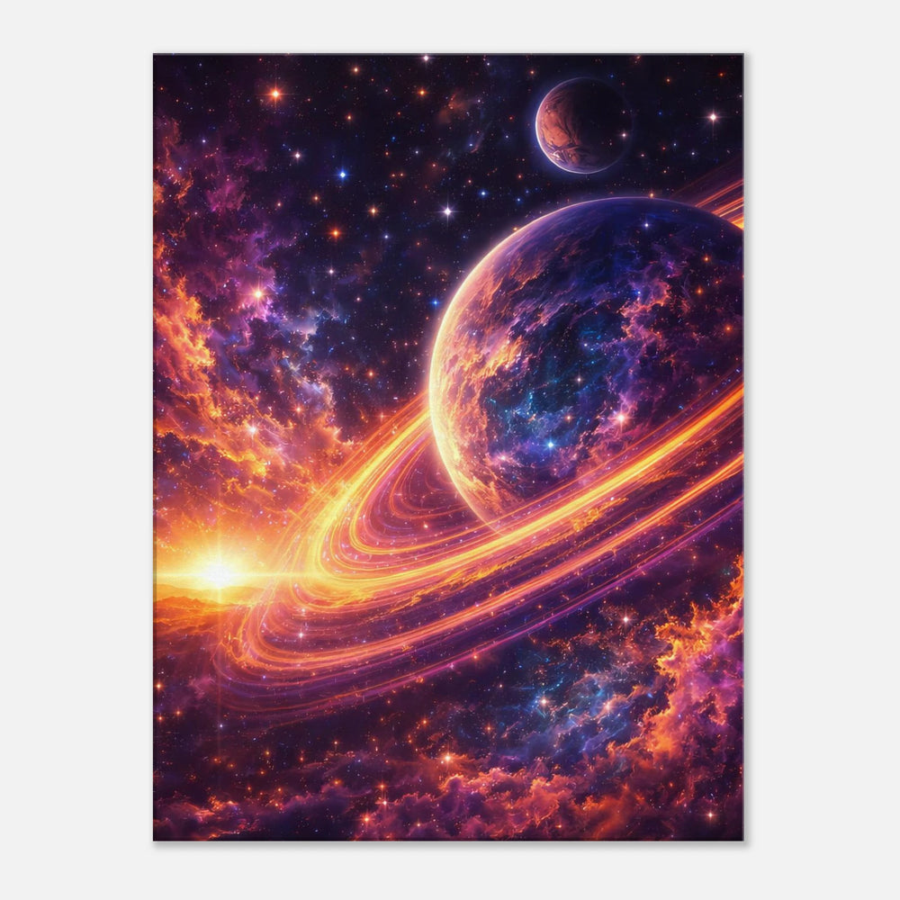 Twilight Orbit – Wenn Welten sich im Licht begegnen - Simpls space print-Print Material