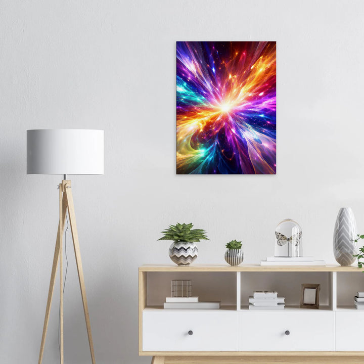 Prismatic Collapse – Wo Farben zu purem Licht explodieren - Simpls space print-Print Material