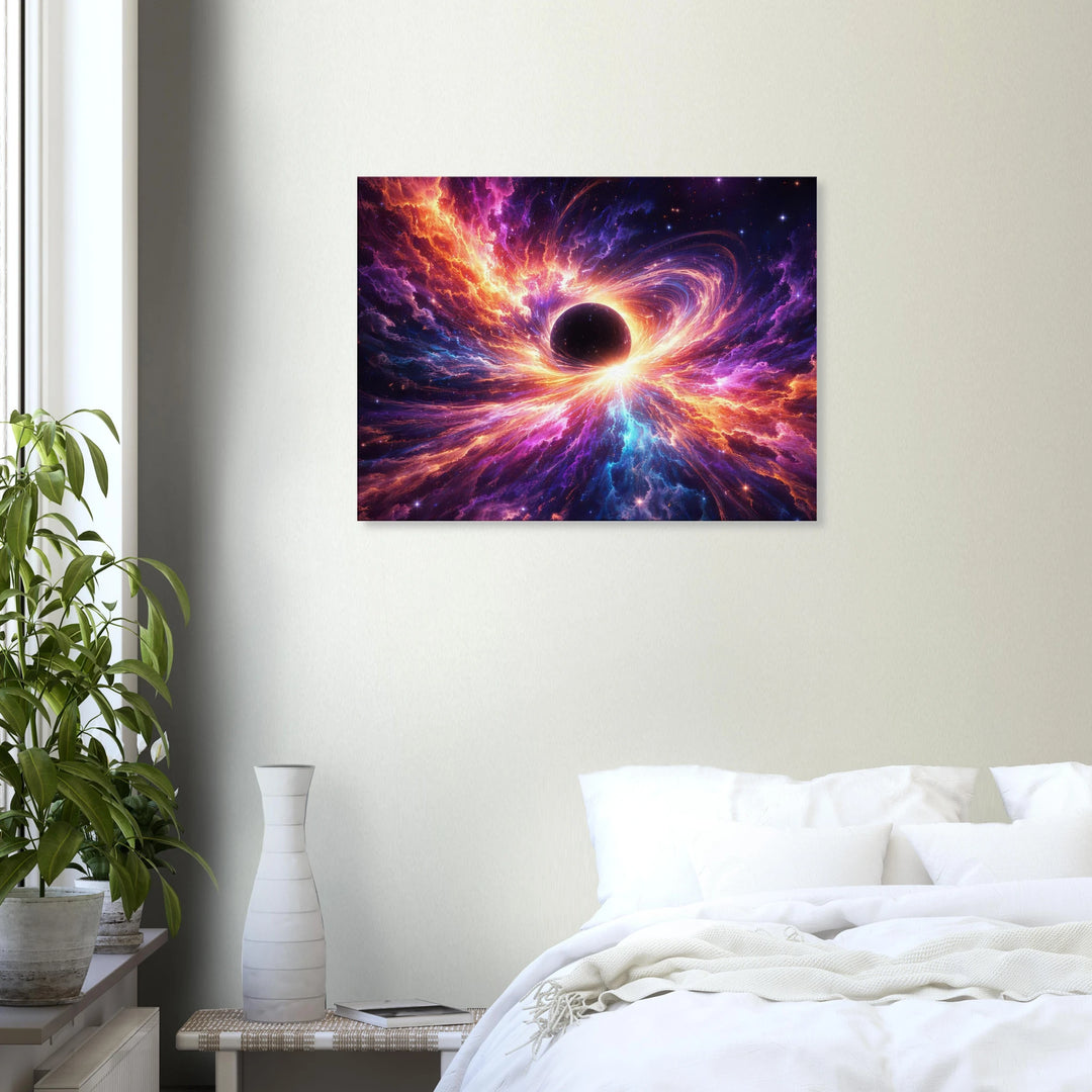 Blackstar Bloom – Die Geburt von Licht aus der Tiefe - Simpls space print-Print Material