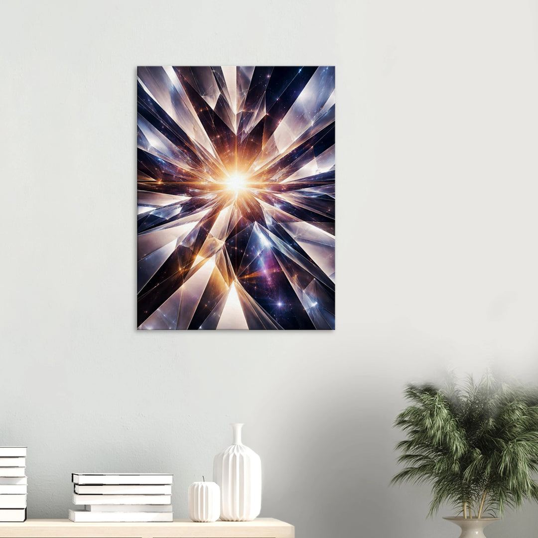 Crystal Plane – Der Moment, in dem Klarheit entsteht - Simpls space print - Print Material