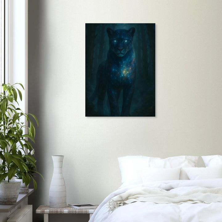 Astral Panther – Wächter zwischen Sternen und Schatten - Simpls space print-Print Material