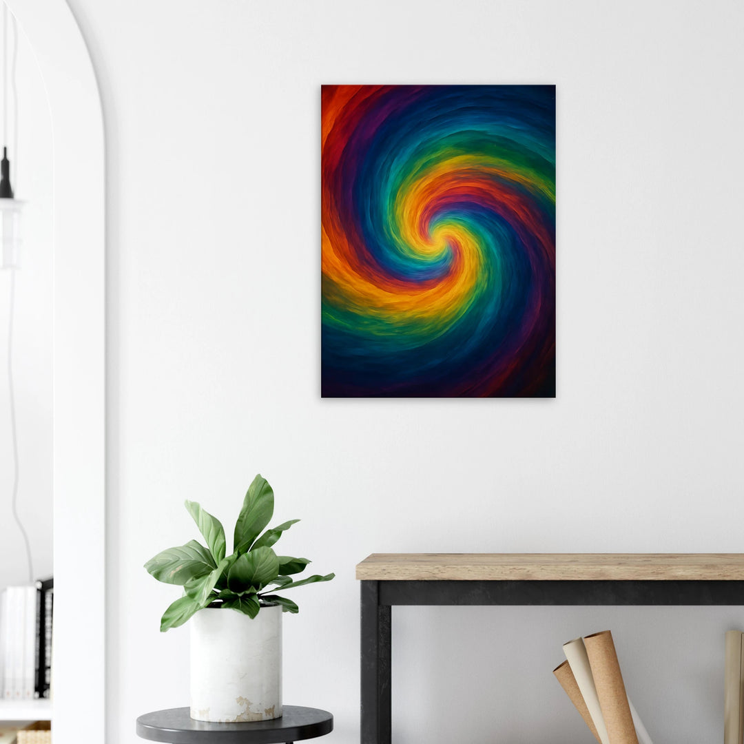 Spectrum Whirl – Der Wirbel der Farben, der deine Seele tanzen lässt - Simpls space print-Print Material