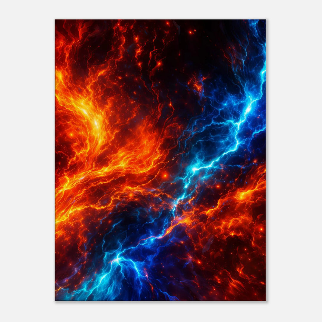 Colorburn Theory – Wo Feuer und Energie kollidieren - Simpls space print-Print Material