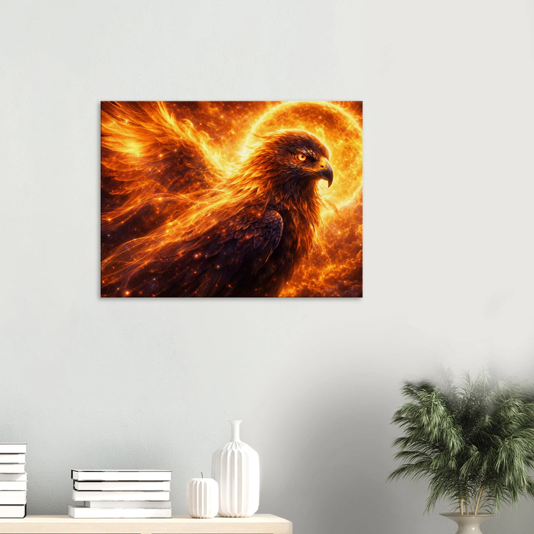 Solar Feather – Der Aufstieg aus Licht und innerem Feuer - Simpls space print - Print Material