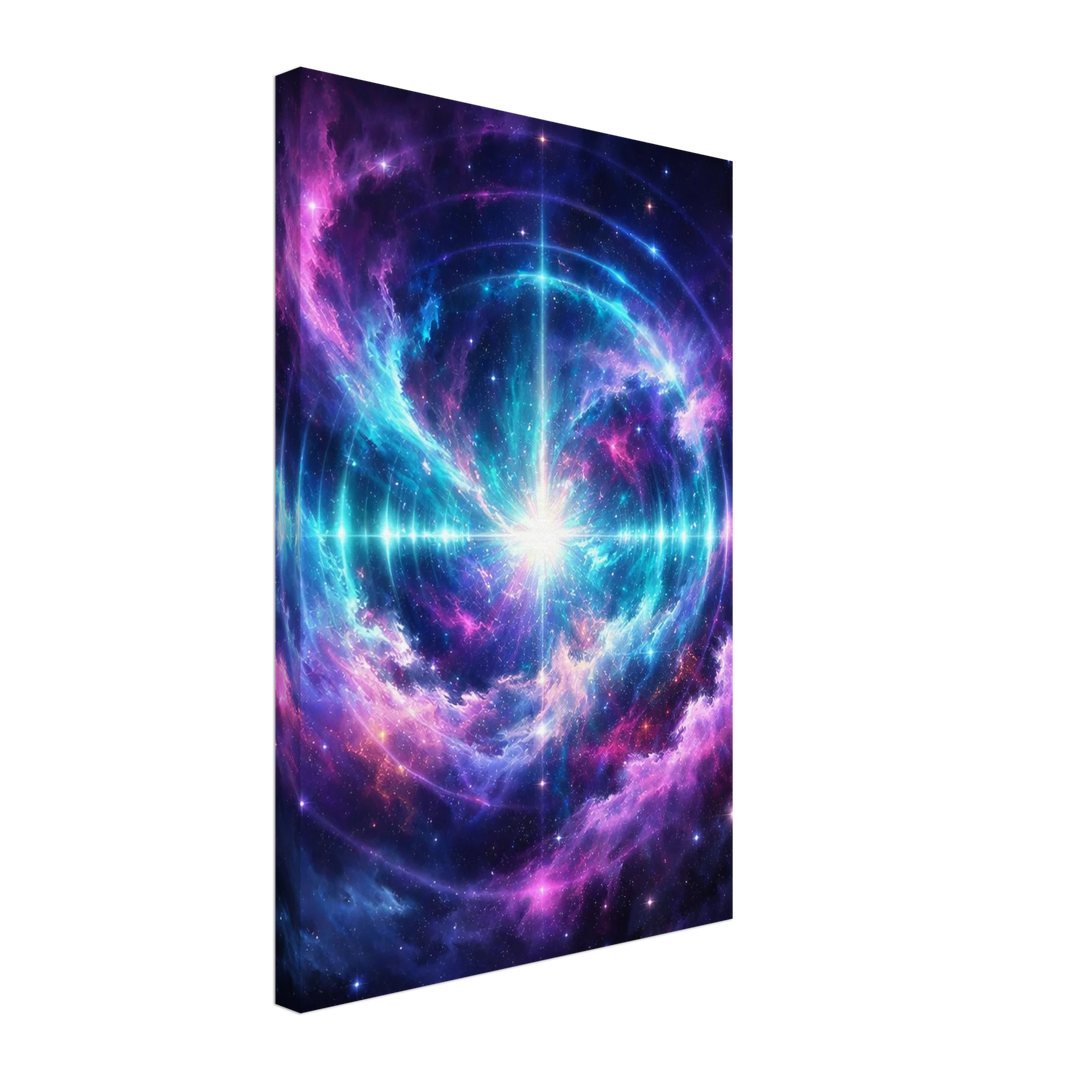 Echo Nebula – Leuchtende Tiefe für moderne Wohnräume - Simpls space print - Print Material