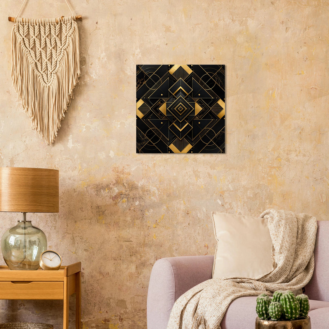 Golden Nexus – Wo Luxus auf perfekte Balance trifft - Simpls space print - Print Material