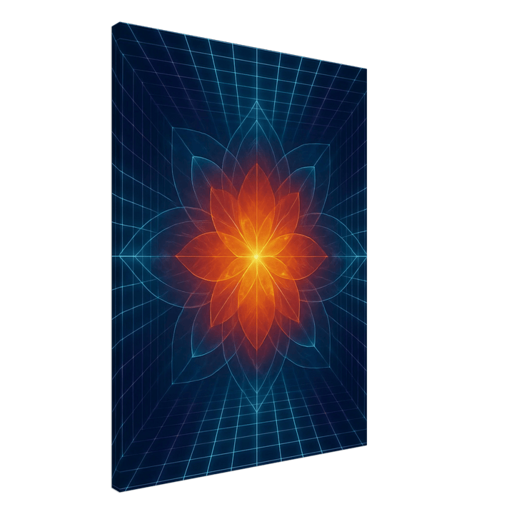 Hypergrid Bloom - Simpls space print - Print Material