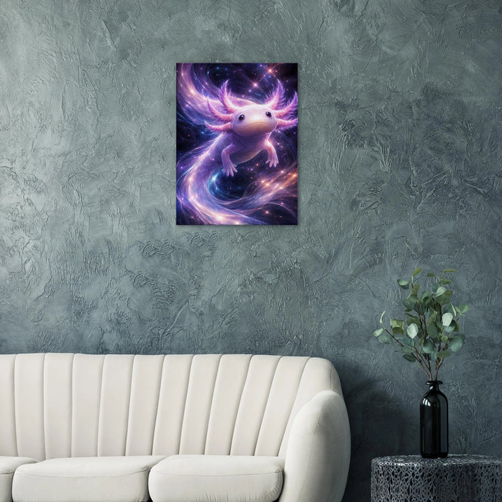 Astrolotl – Der sanfte Wächter der Sternennacht - Simpls space print - Print Material