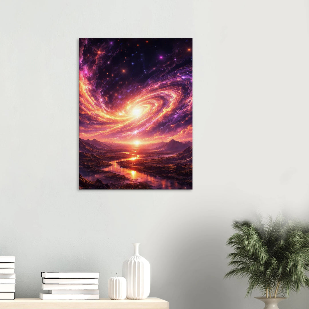 Galaxia Rise – Wenn Licht aus der Unendlichkeit erwacht - Simpls space print-Print Material