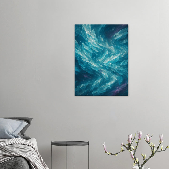 Crystalline Drift – Die stille Bewegung aus Licht und Eis - Simpls space print - Print Material