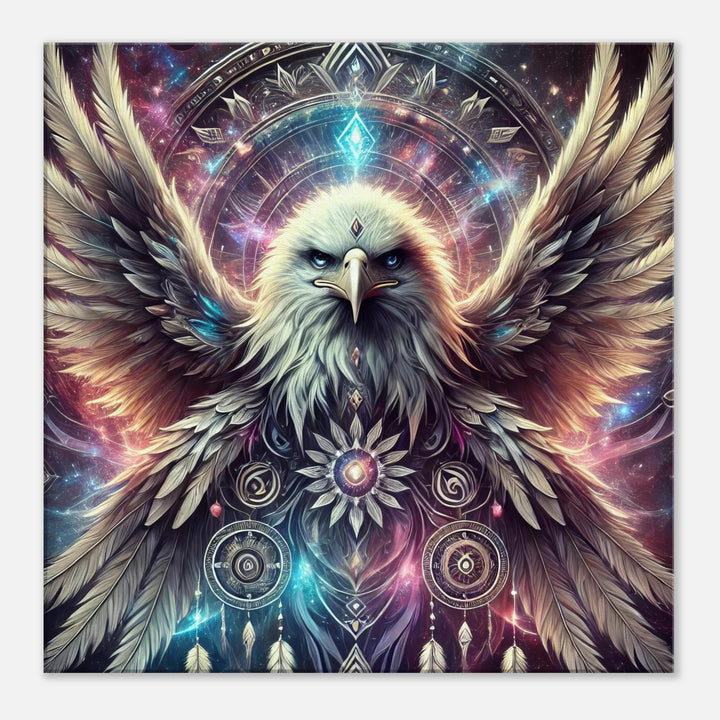 Totem Adler – Wächter deiner Seele im Flug der Sterne - Simpls space print-Print Material