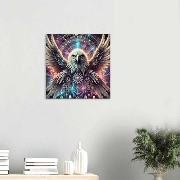 Totem Adler – Wächter deiner Seele im Flug der Sterne - Simpls space print-Print Material