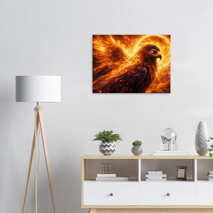 Solar Feather – Der Aufstieg aus Licht und innerem Feuer - Simpls space print-Print Material