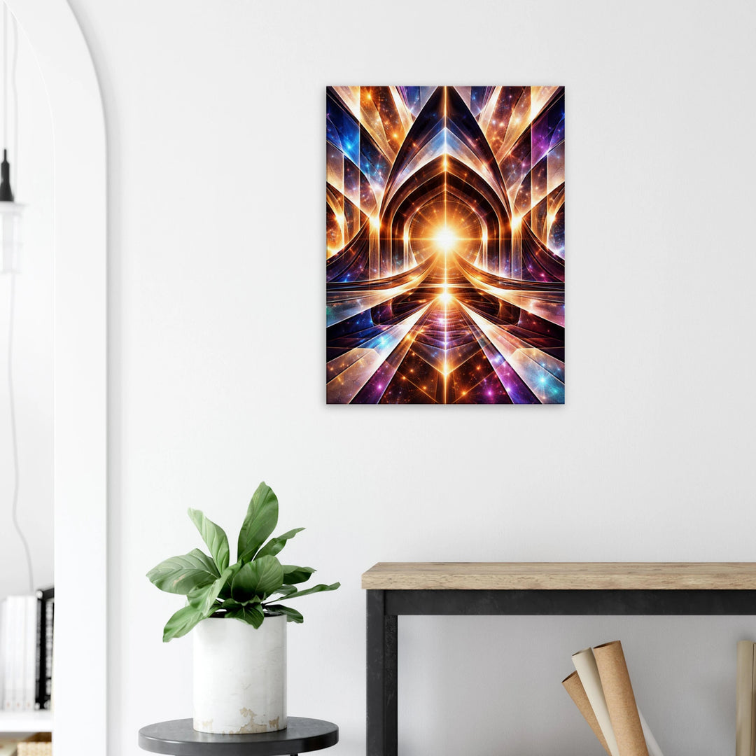 Vector Temple – Das leuchtende Tor zur inneren Dimension - Simpls space print-Print Material