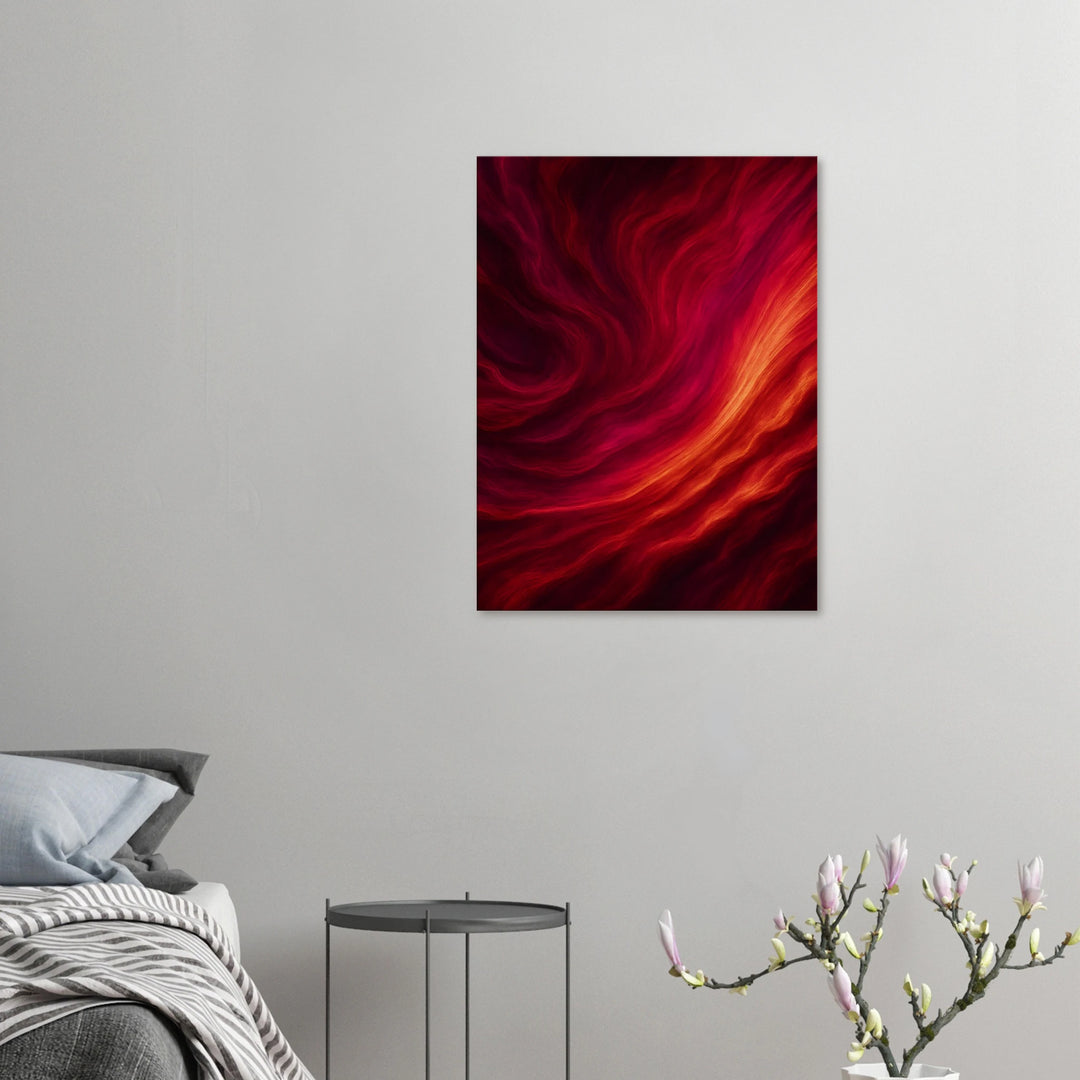 Velvet Surge – Wo Flammen flüstern und Sehnsucht pulsiert - Simpls space print-Print Material