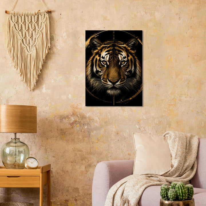 Golden Instinct – Wo Stärke auf pure Eleganz trifft - Simpls space print-Print Material