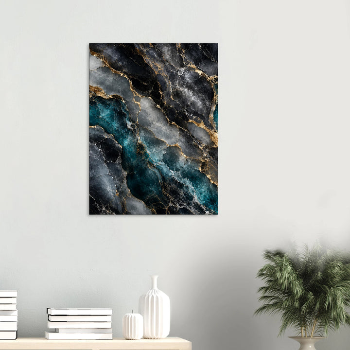 Nebula Marble – Wo Stein zu kosmischer Eleganz wird - Simpls space print-Print Material